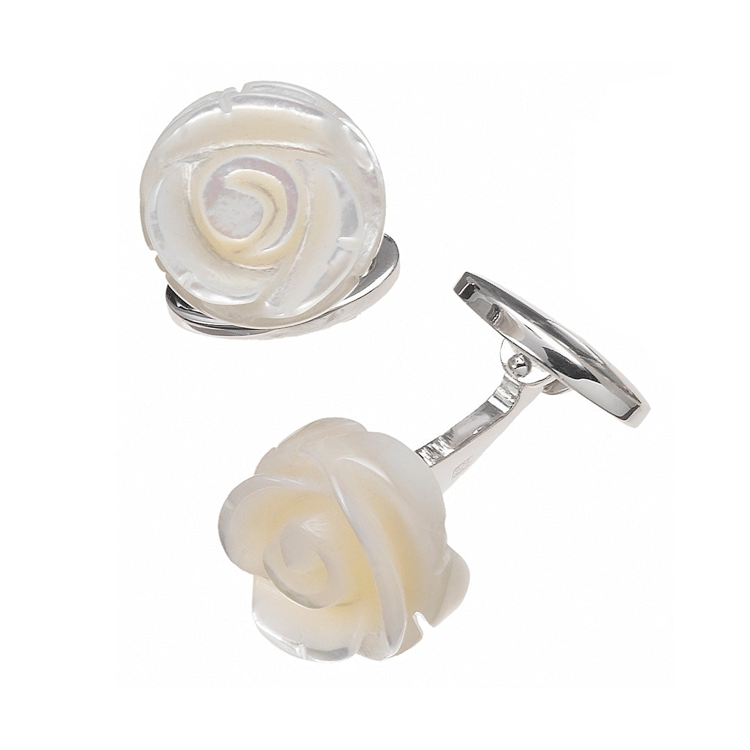 Lily sterling silver cufflinks - Saint Louis - The Nines