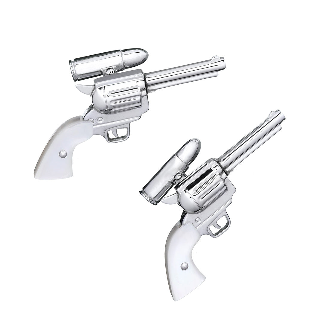 Pistol Sterling Silver Cufflinks, Handgun Sterling Silver Cuff Links, deals Silver Pistol Cufflinks, 1911 Colt Gun Cuff Links in Sterling Silver