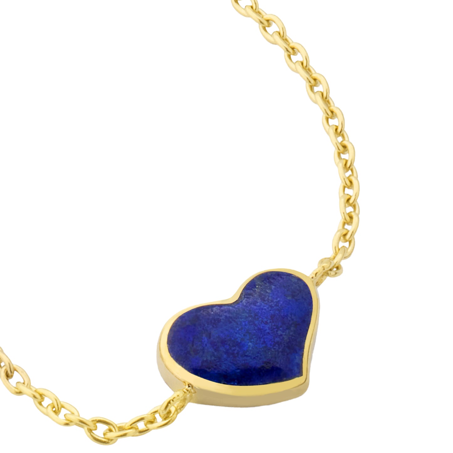 Heart Sterling Bracelet with Gold Vermeil