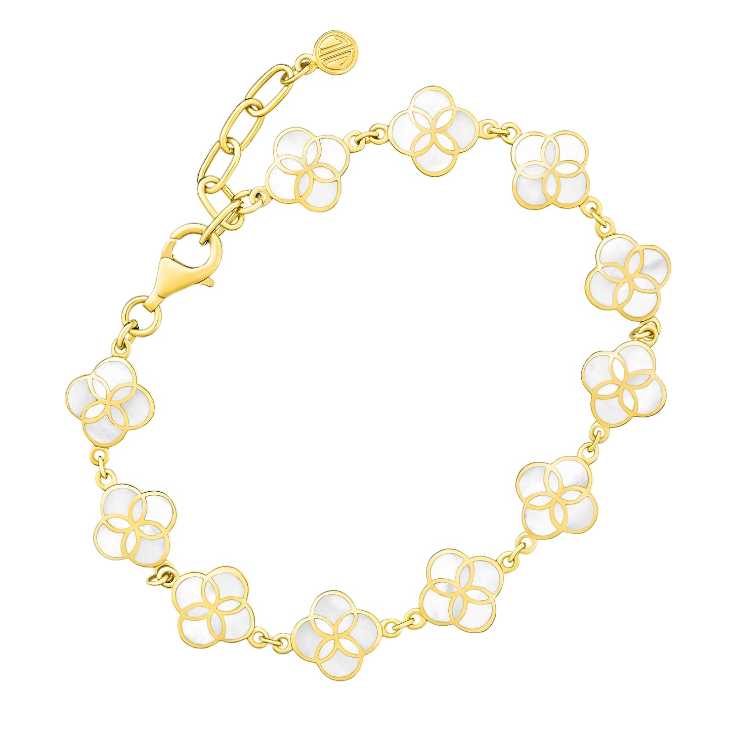 All Over Petal Sterling Bracelet