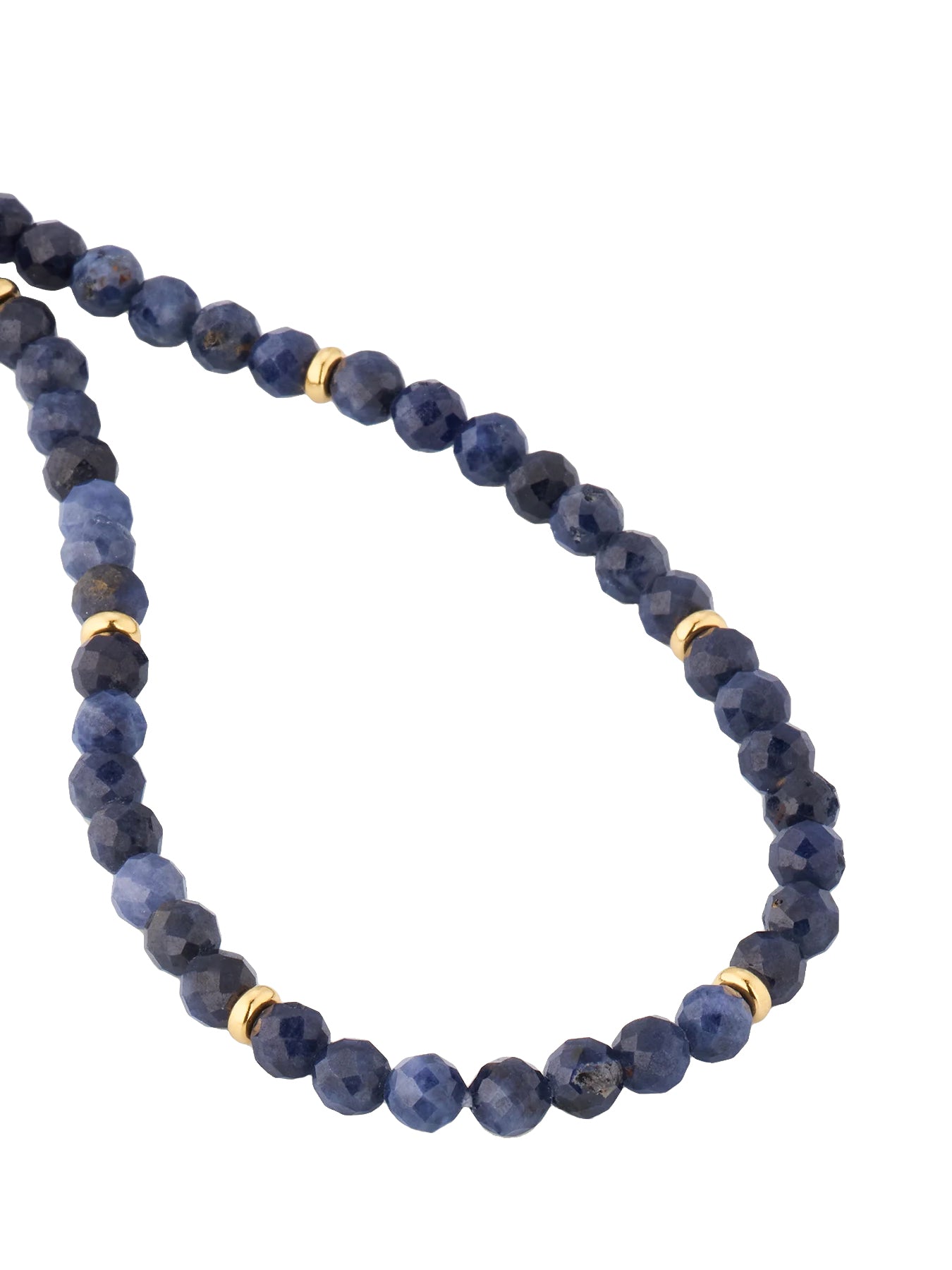 Sapphire Beaded 18K Gold Bracelet