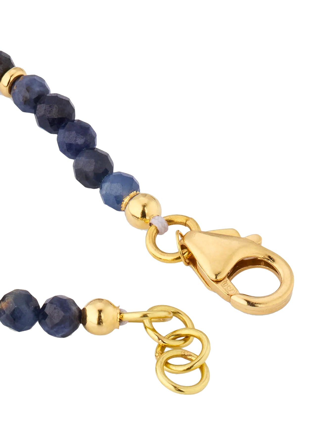 Sapphire Beaded 18K Gold Bracelet