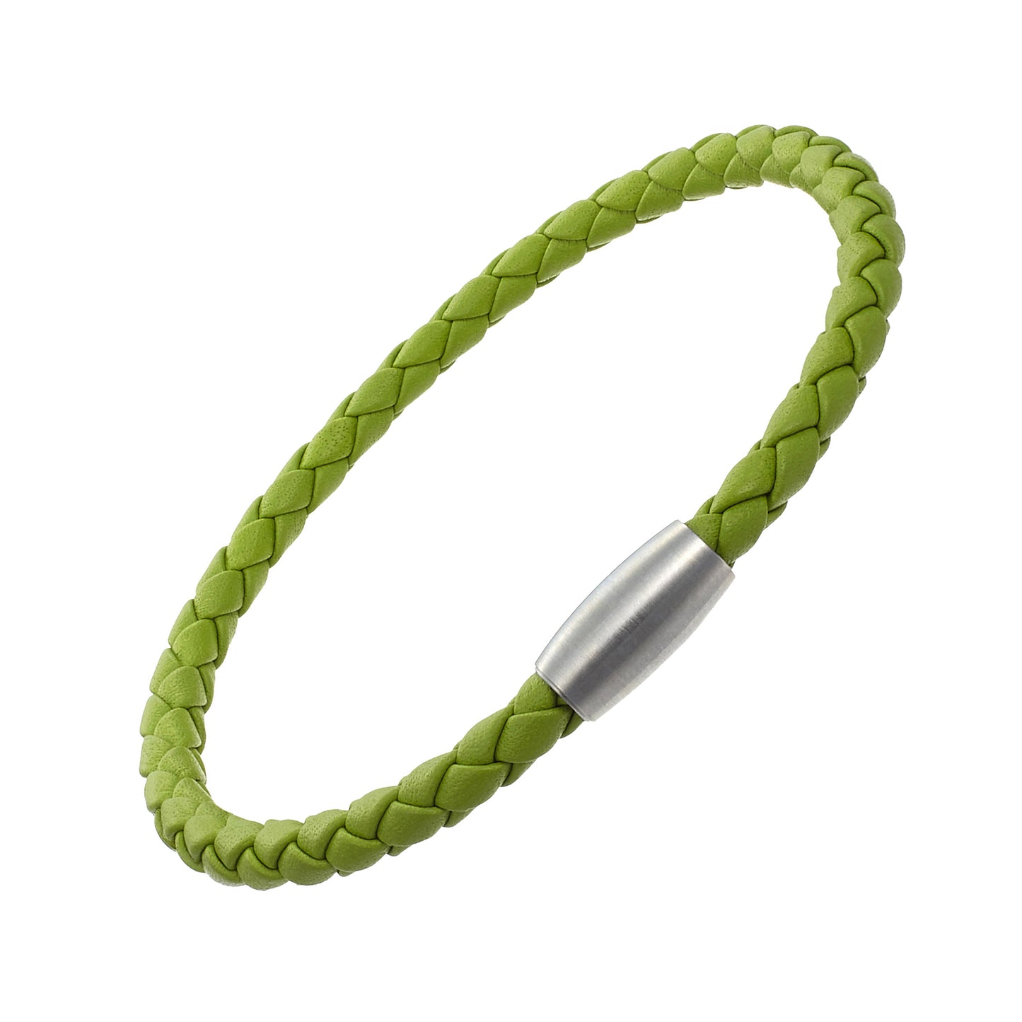 Mag-5 Woven Lime Leather Bracelet