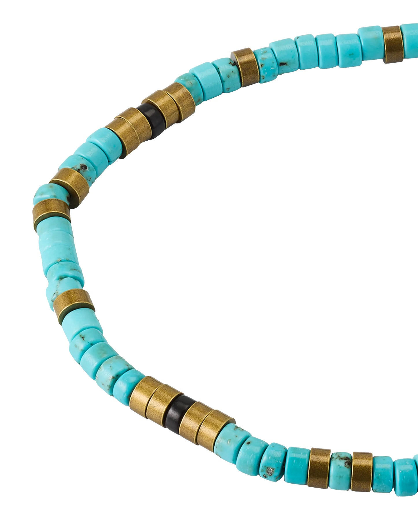 Turquoise Sterling Beaded Pull Cord Bracelet