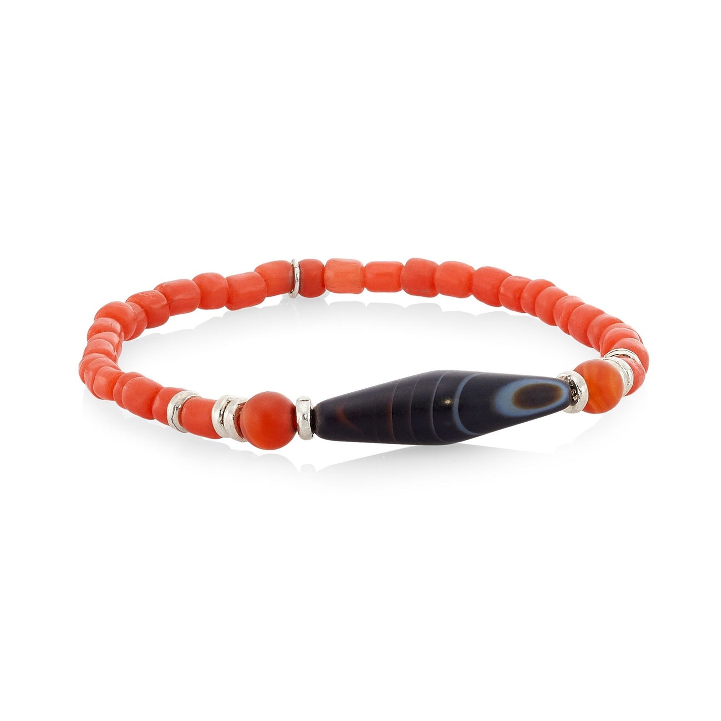 Agate Beaded Flex Bracelet