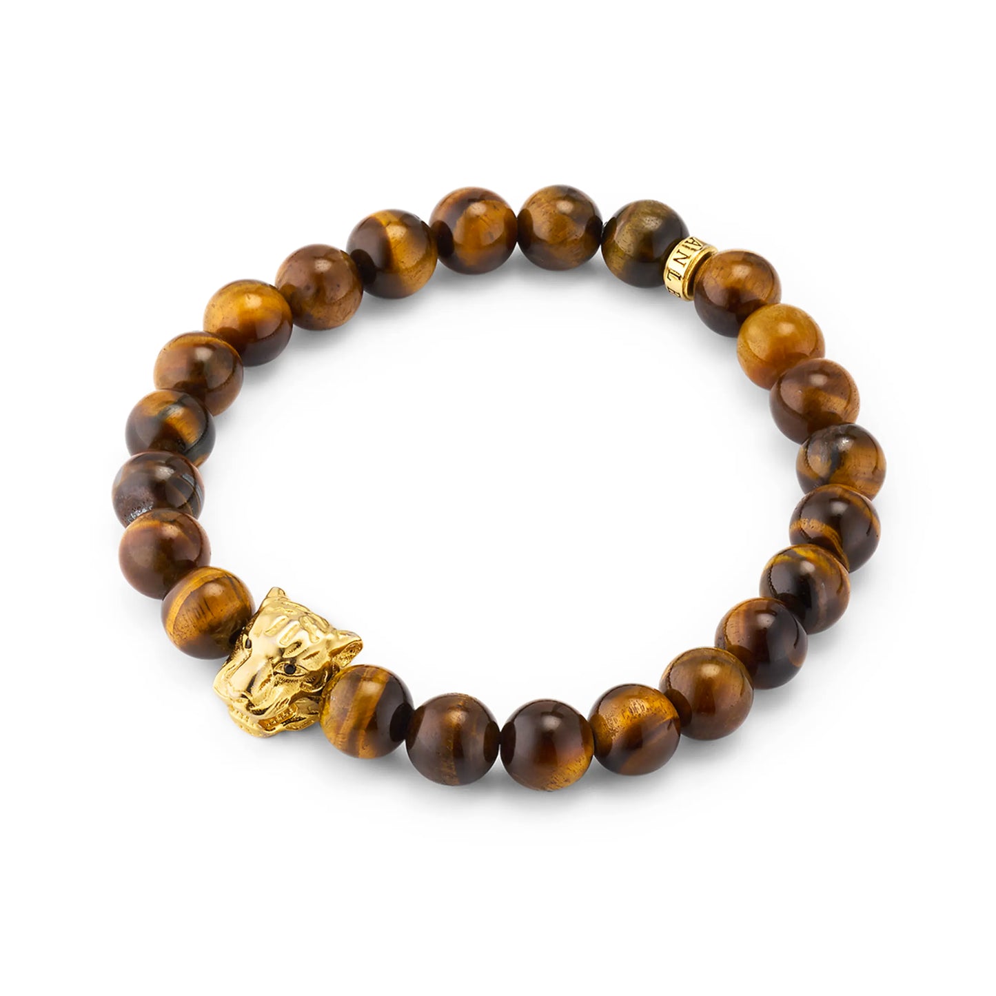 Tiger 18k Vermeil Sterling Beaded Bracelet