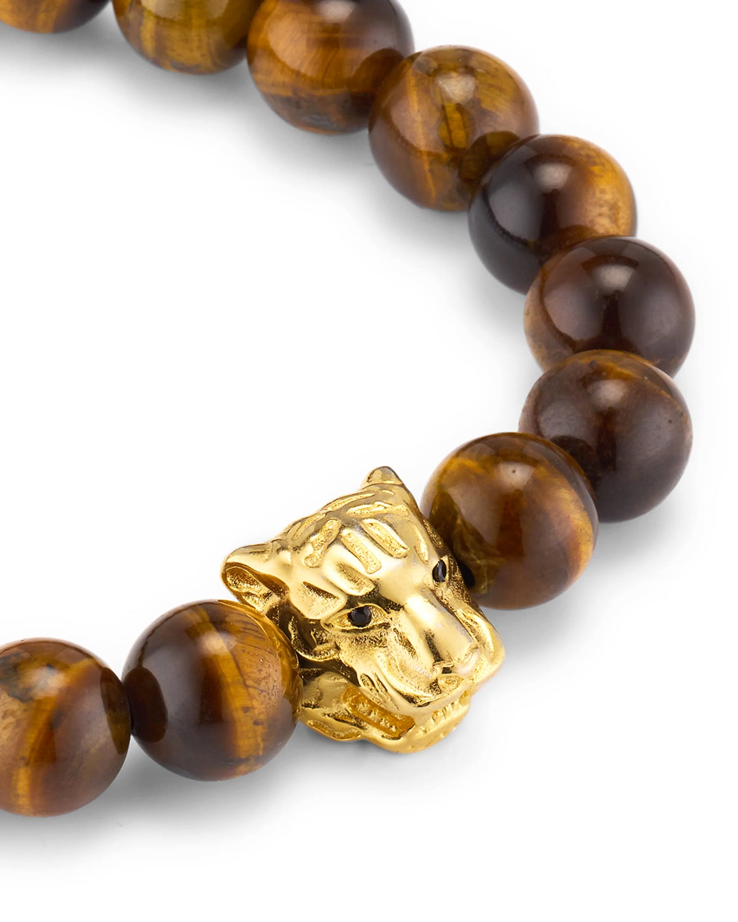 Tiger 18k Vermeil Sterling Beaded Bracelet