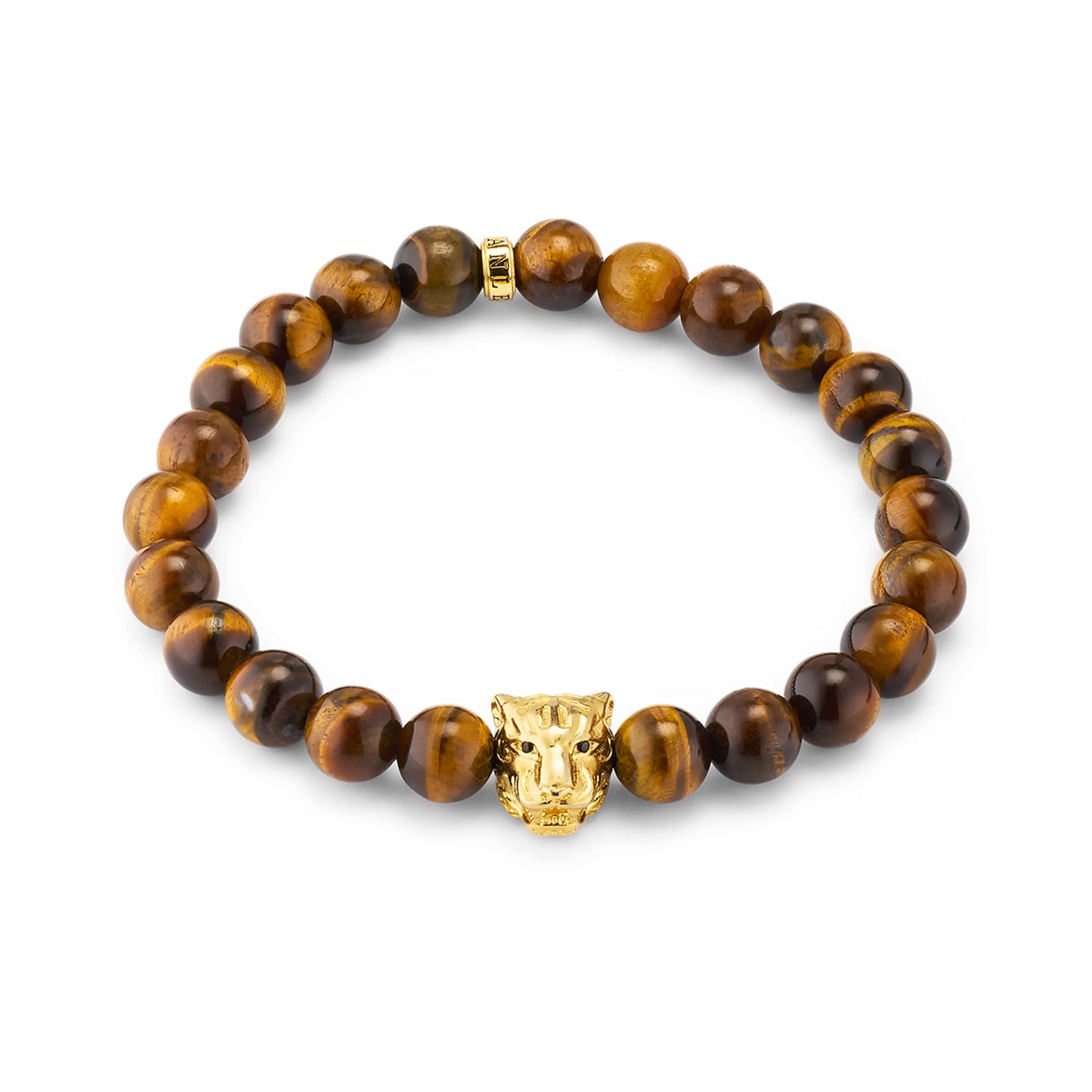 Tiger 18k Vermeil Sterling Beaded Bracelet