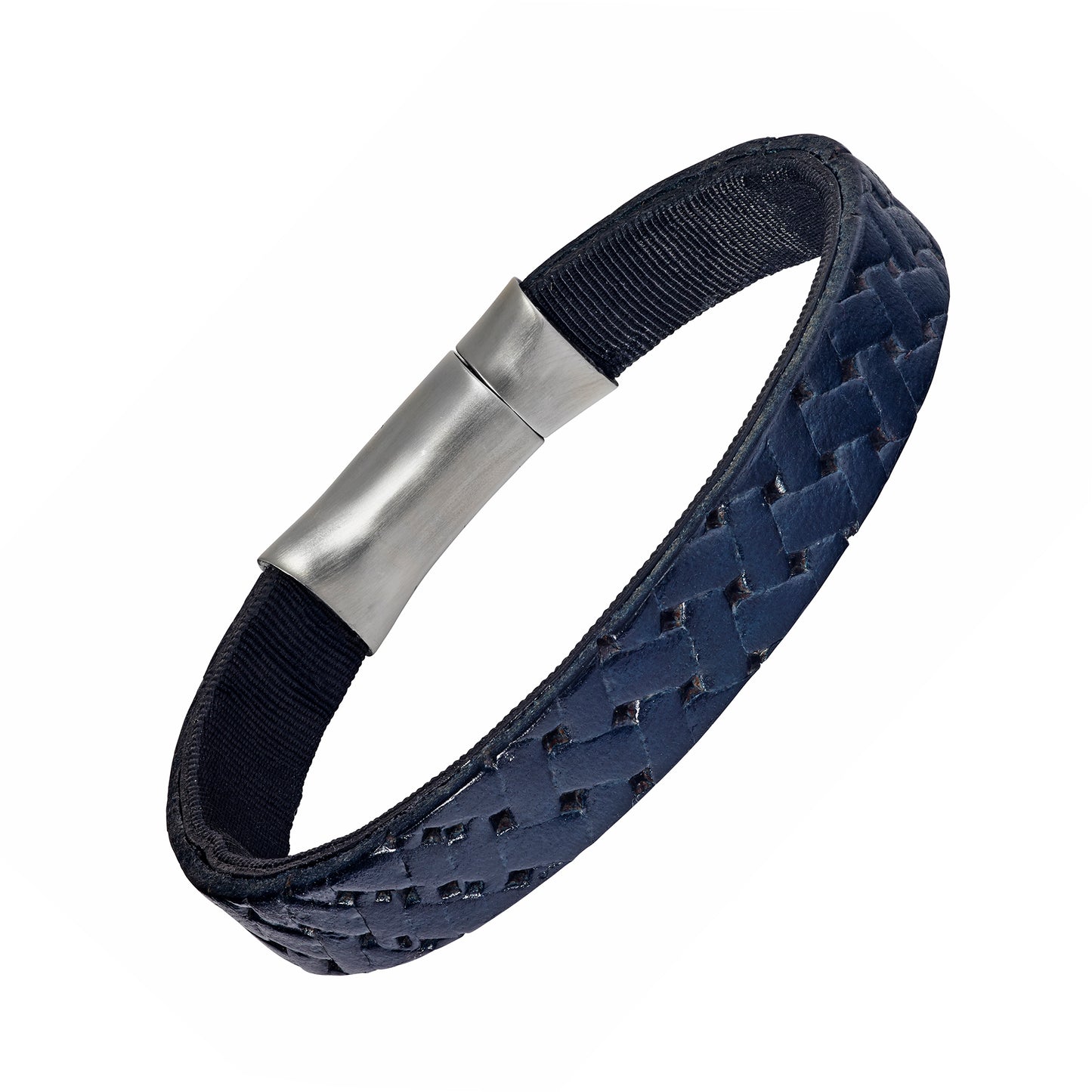 Embossed Braid Leather Bracelet