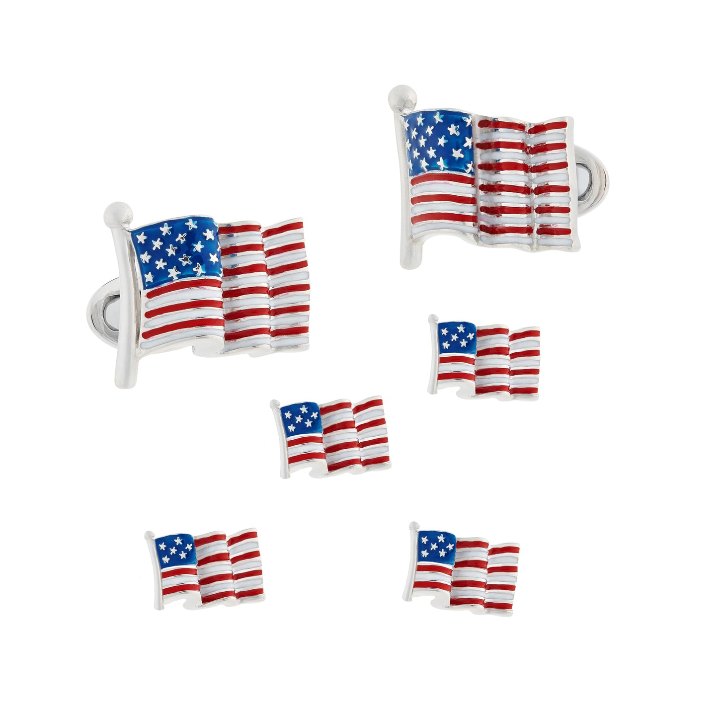 Waving Flag Cufflinks & Studs