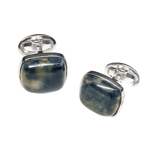 Pietersite Sterling Silver Cufflinks