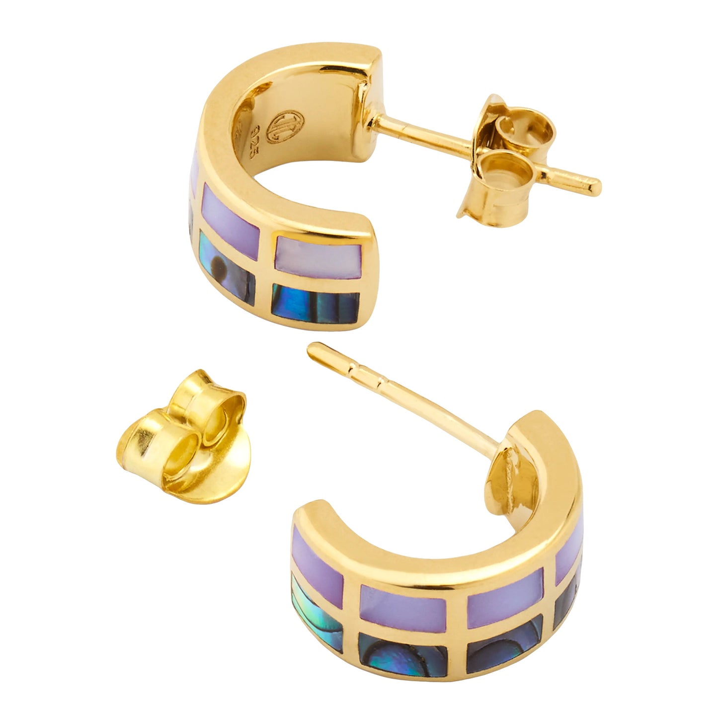 Dash Climber Multicolor Gemstone 18K Gold Vermeil Sterling Silver Earrings