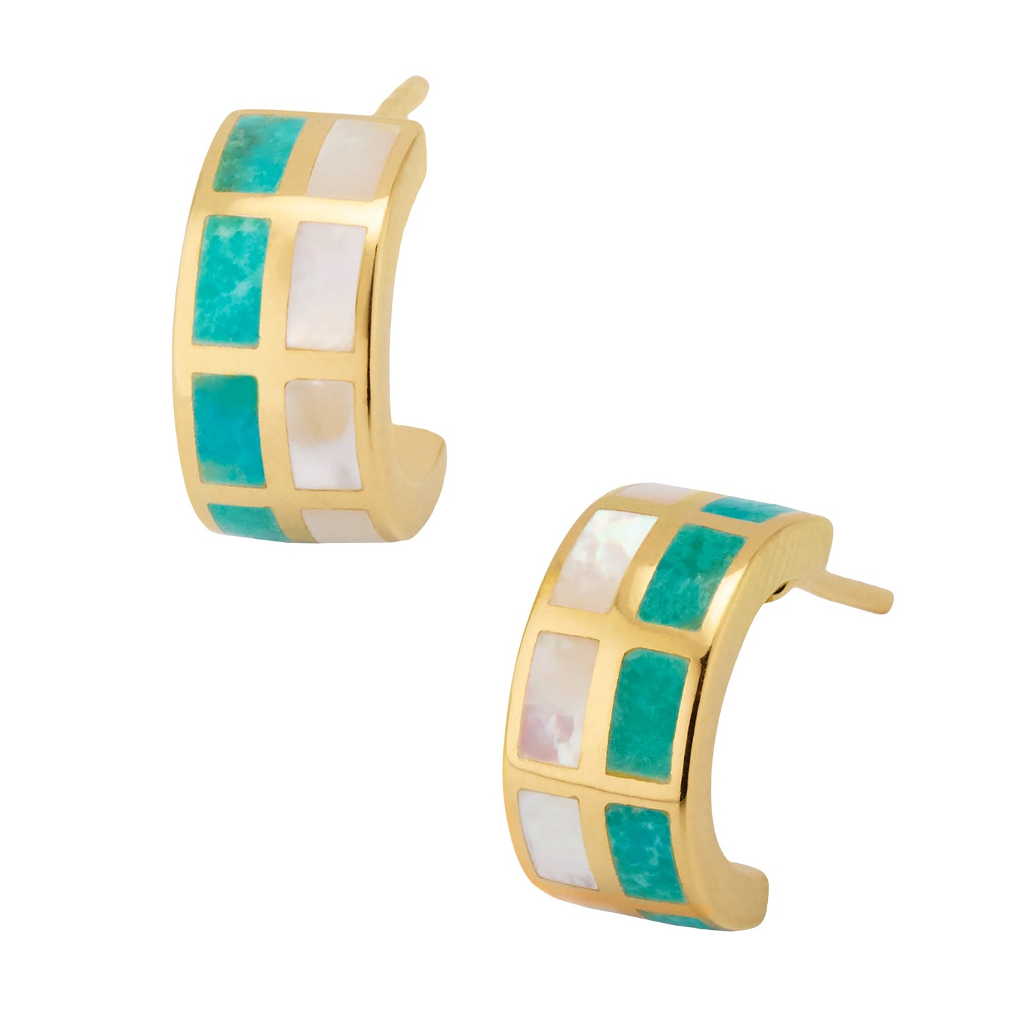 Dash Climber Multicolor Gemstone 18K Gold Vermeil Sterling Silver Earrings