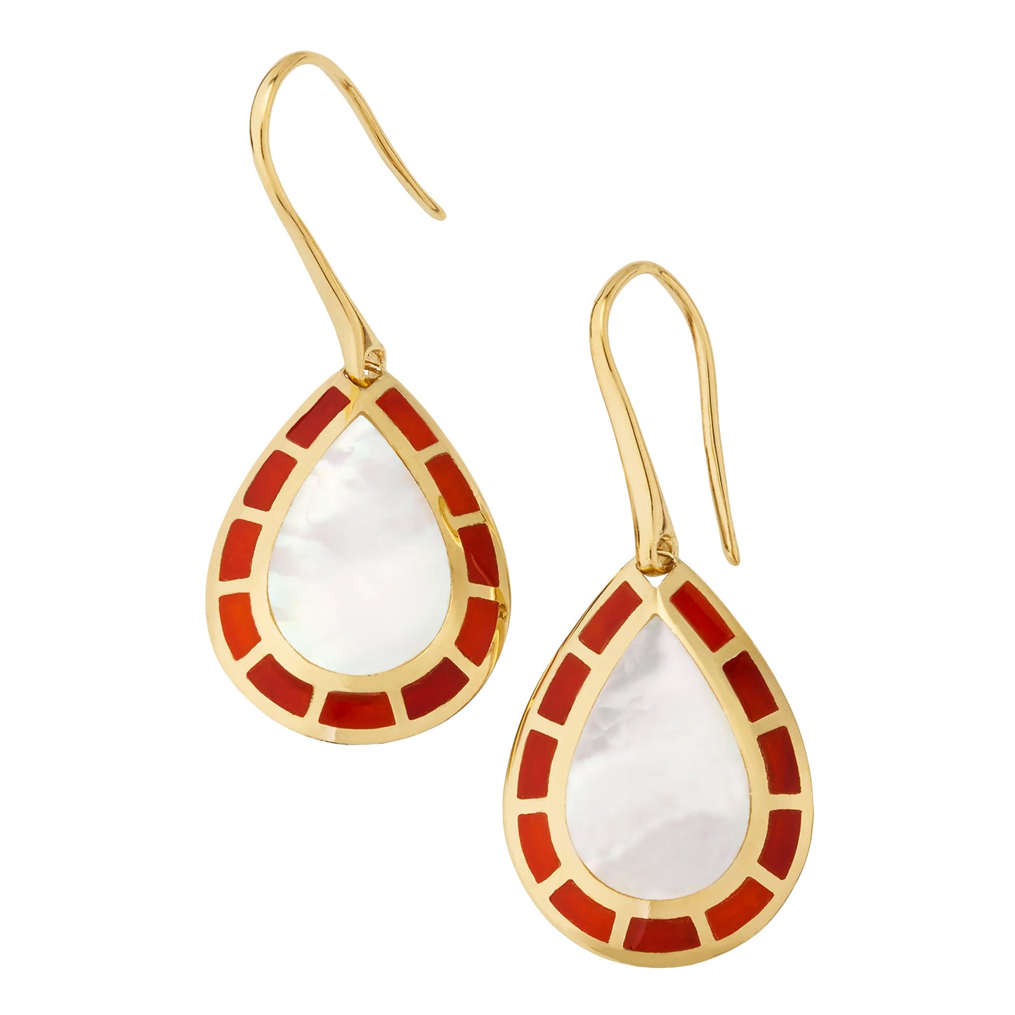 Dash Teardrop Dangle Gemstone 18K Gold Vermeil Sterling Silver Earrings | Jan Leslie