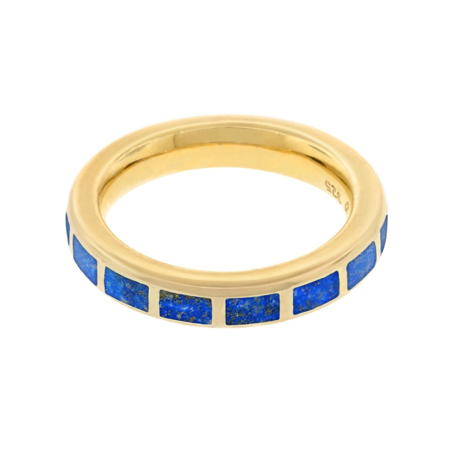 Dash Rectangle Gold Vermeil Sterling Stackable Ring