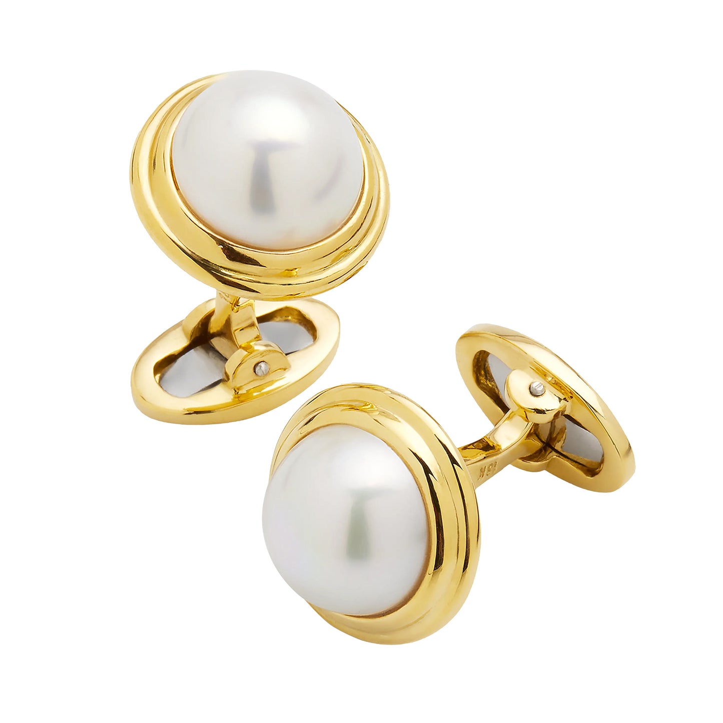 Pearl 18Karat Gold Cufflinks