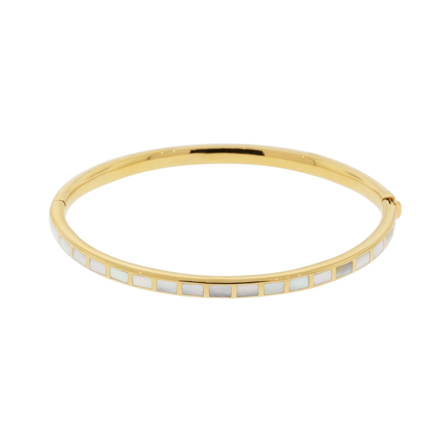 Dash Rectangle Gold Vermeil Sterling Bangle Bracelet