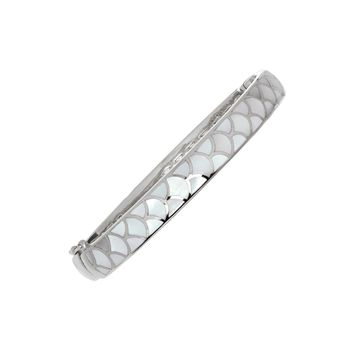 Koi Cascade Sterling Silver Bangle Bracelet