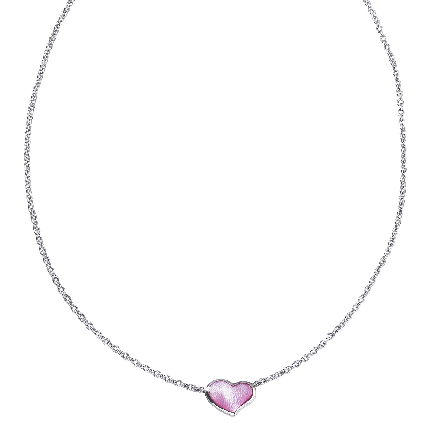 Gemstone Heart Pendant Sterling Silver Necklace