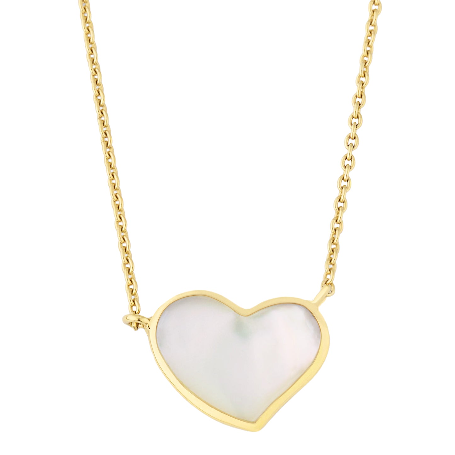 Large Heart Sterling Vermeil Necklace