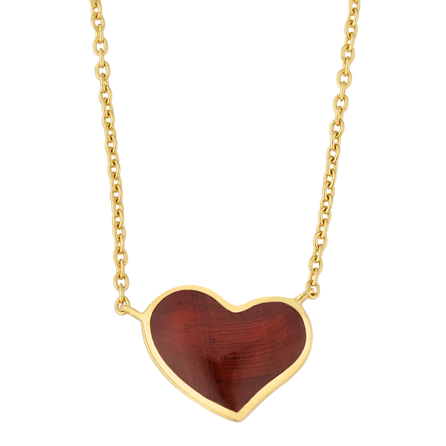 Large Heart Sterling Vermeil Necklace