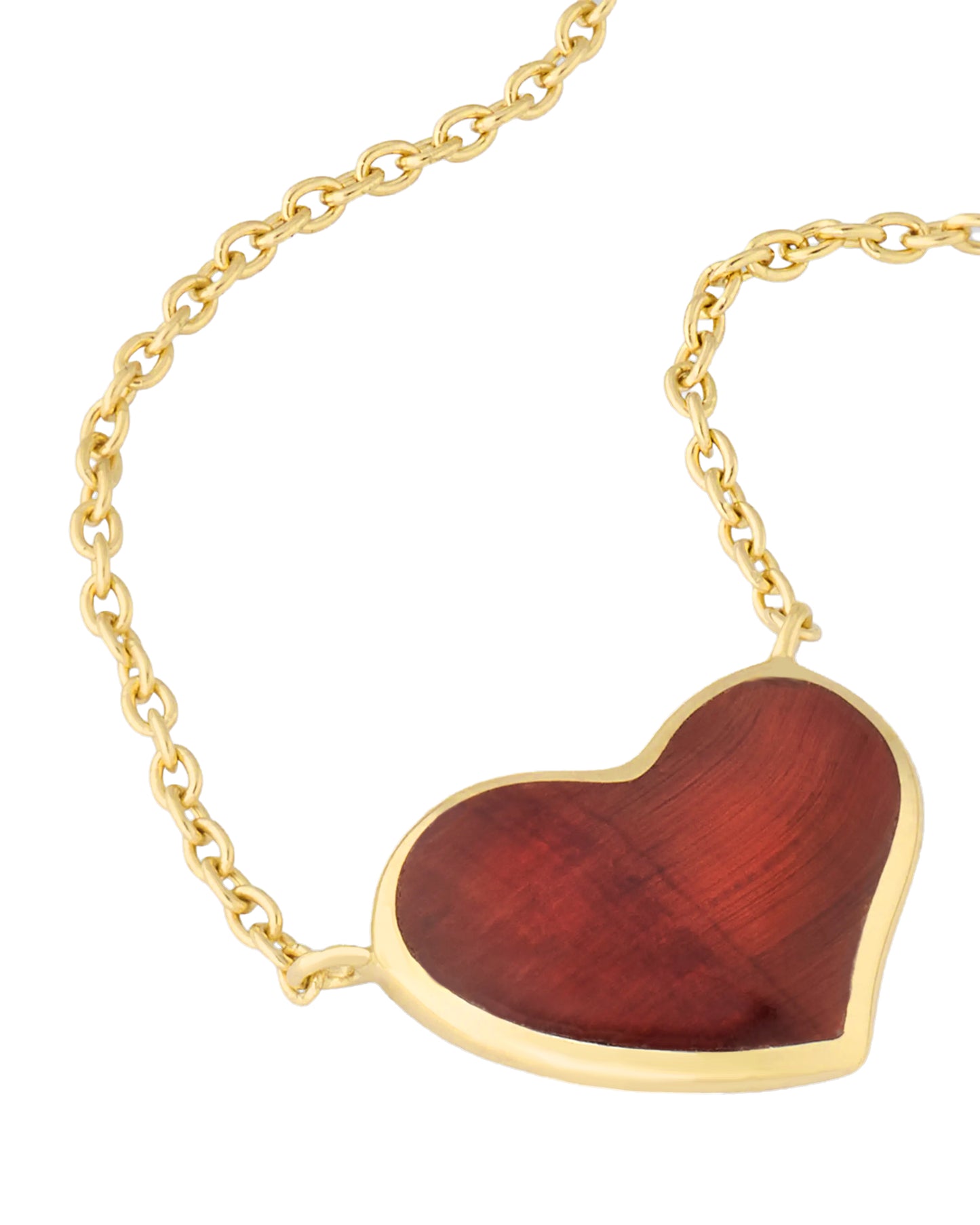 Large Heart Sterling Vermeil Necklace