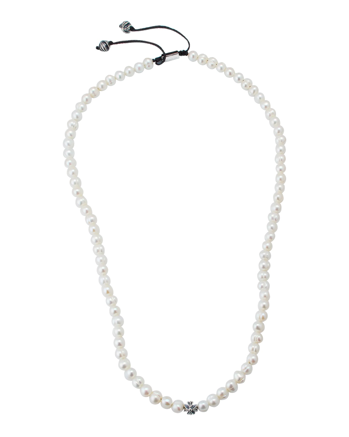 Freshwater Pearl Necklace with Silver Cross