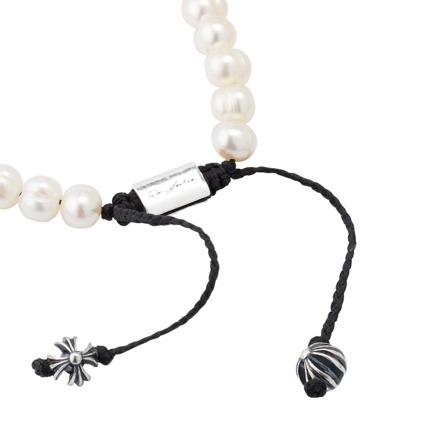 Freshwater Pearl Necklace with Silver Cross