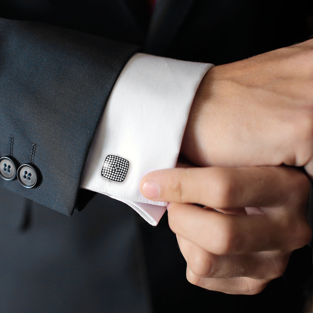 Dotted Square Sterling Cufflinks