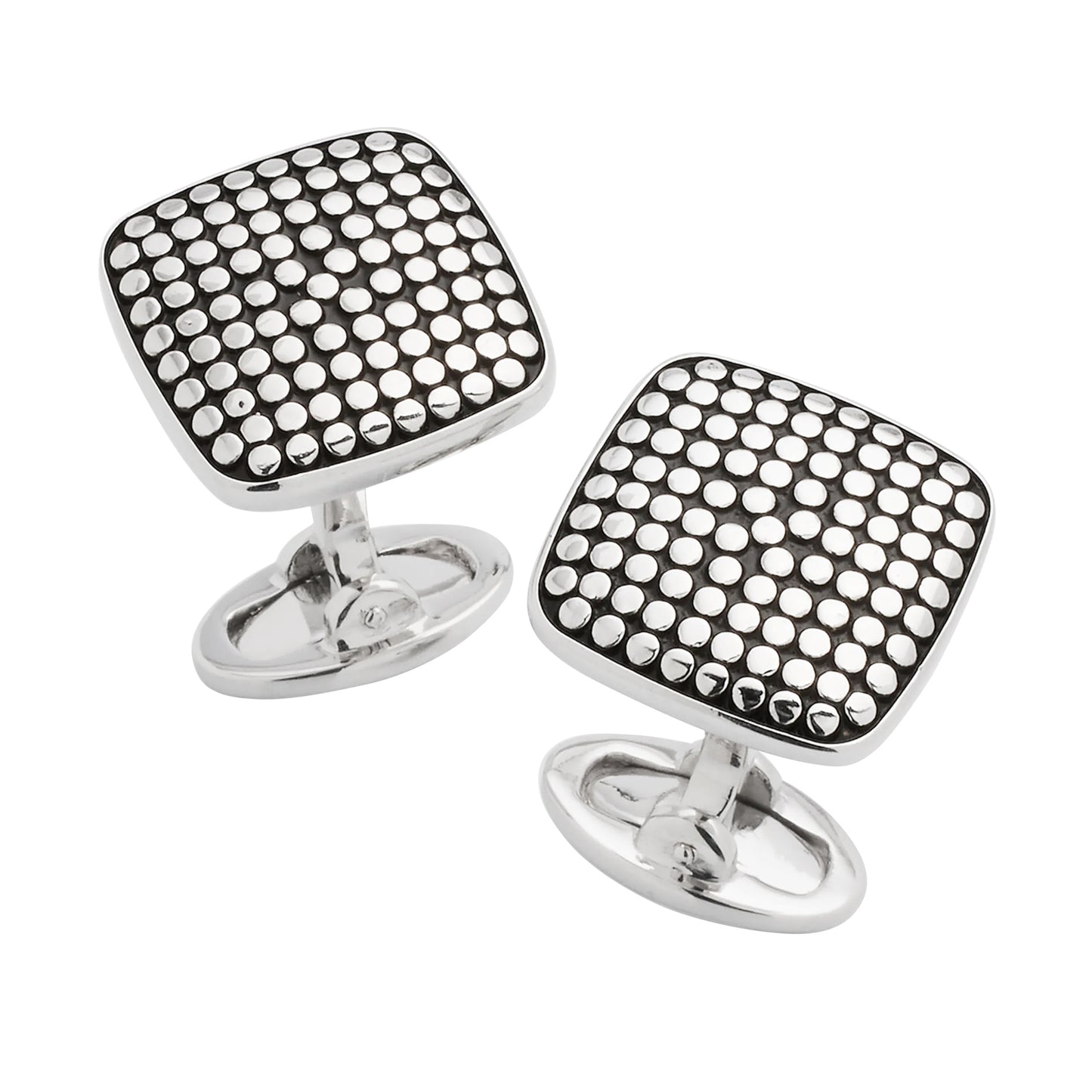 Dotted Square Sterling Cufflinks