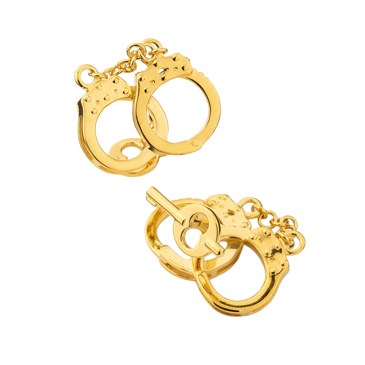 18k Gold Vermeil Handcuff Sterling Cufflinks