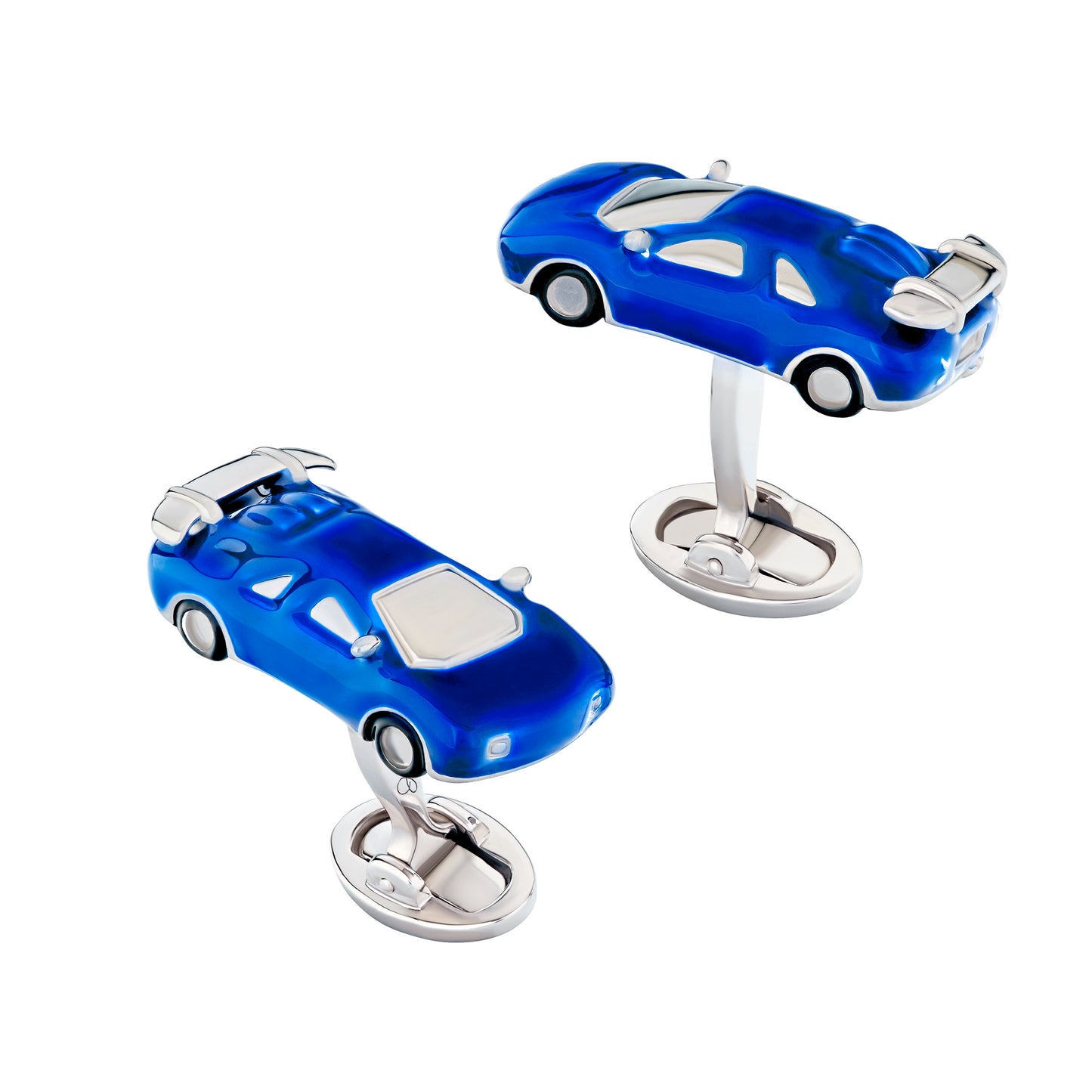 Race Car Sterling Cufflinks