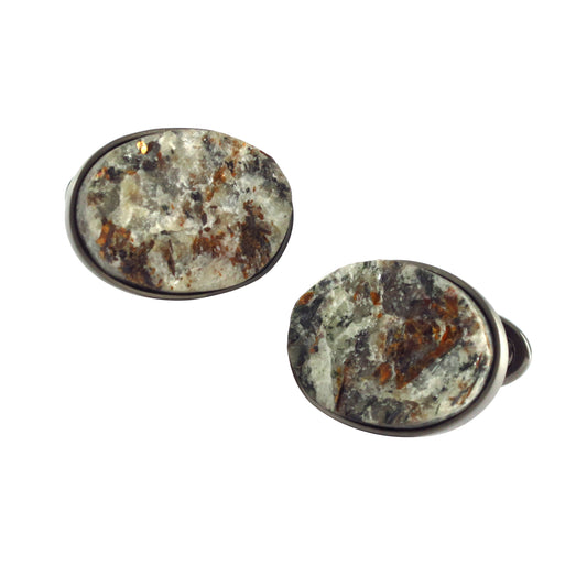 Astrophyllite Sterling Silver Cufflinks I Jan Leslie