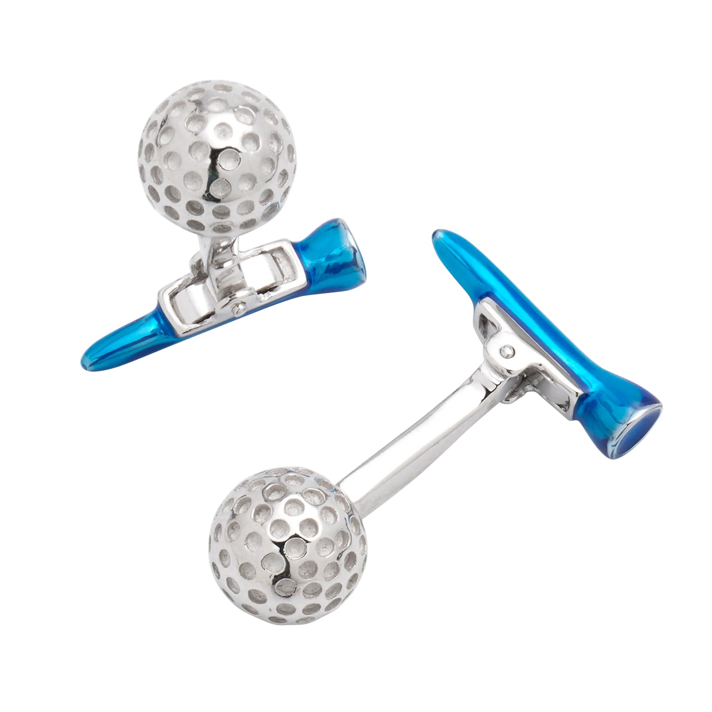 Golf Ball and Tee SterlingCufflinks