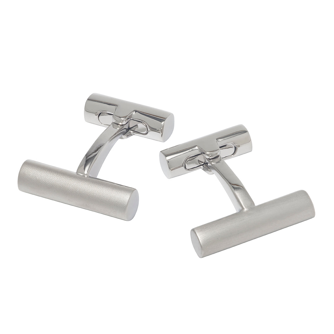 Satin Sterling Silver Cufflinks