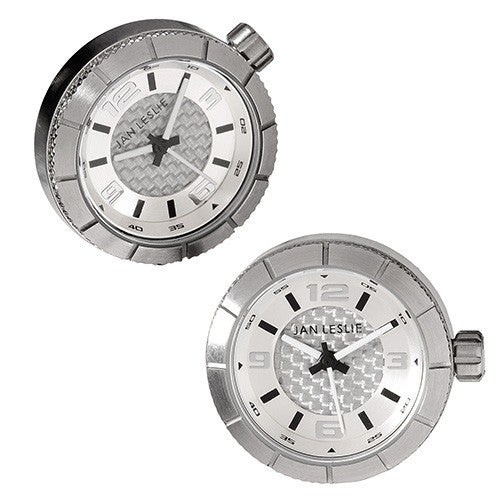 Silver Sports Watch Cufflinks by Jan Leslie