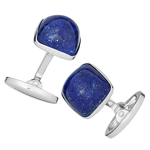 Gemstone Soft Square Domed Cufflinks - Jan Leslie Cufflinks and Accessories