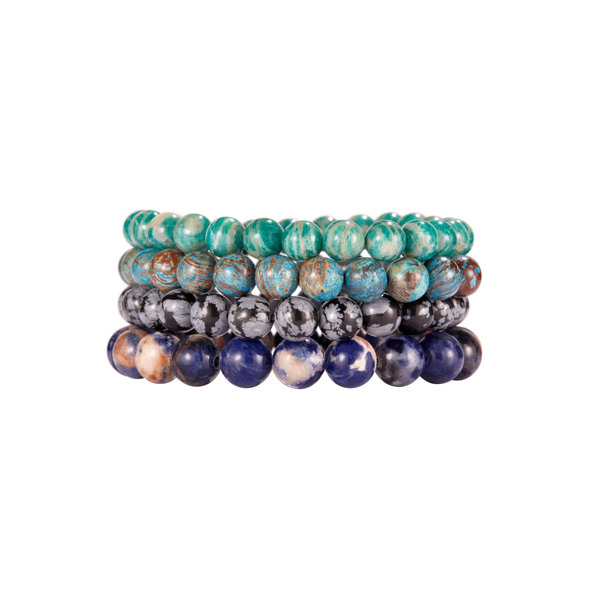 Gemstone Beaded Bracelet Stack I Jan Leslie 