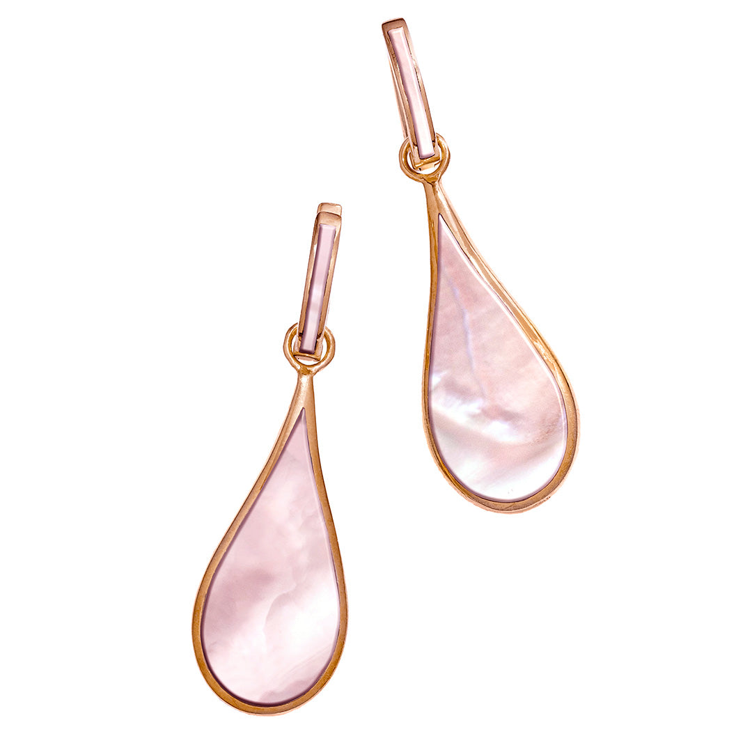 Koi Cascade Gemstone Teardrop 18K Gold Vermeil Sterling Silver Earrings I Jan Leslie