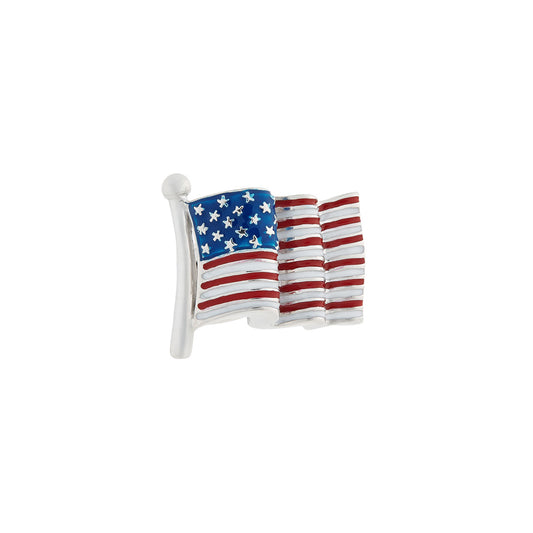 American Flag Sterling Lapel Pin