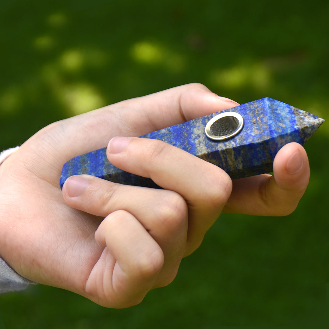 Lapis Gemstone Pipe - The Truth Stone