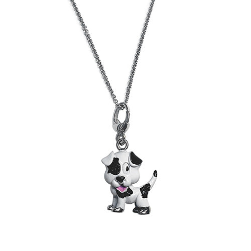 Playful Puppy Dog Charm Charms Jan Leslie Black & White Jan Leslie