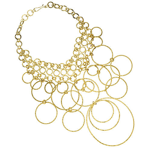 Gold Women‰۪s Loop Necklace by Jan Leslie