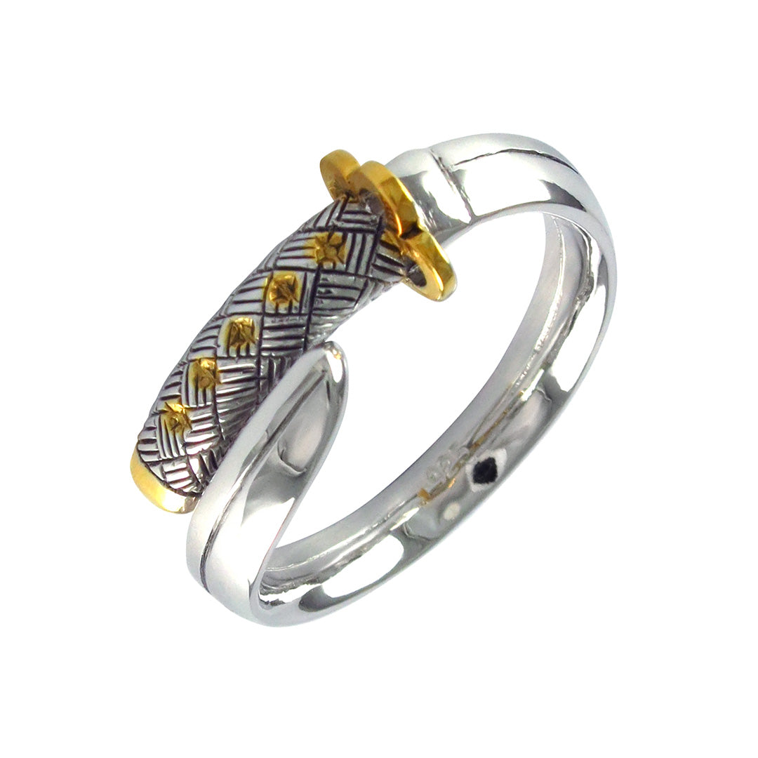 Sterling Silver and 18K Gold Vermeil Katana Sword Ring – Jan Leslie