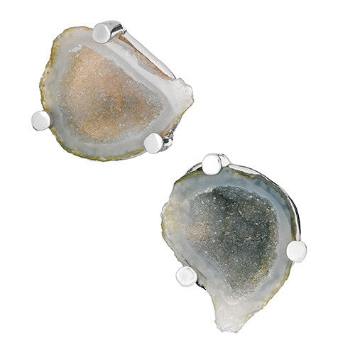 Druzy Crystallized Gemstone Cufflinks - Jan Leslie Cufflinks and Accessories