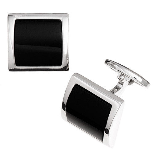 Curved Square Cufflinks - Jan Leslie Cufflinks and Accessories