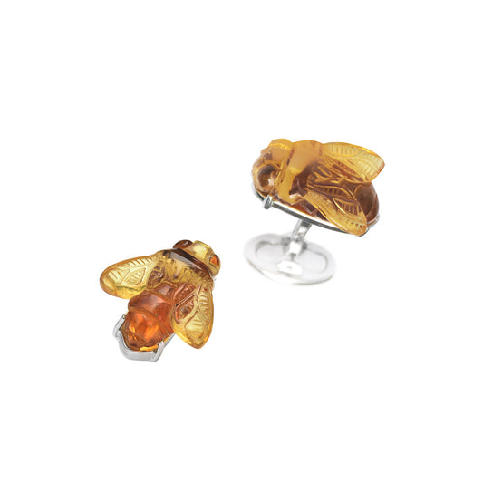 Amber Bee Cufflinks 1