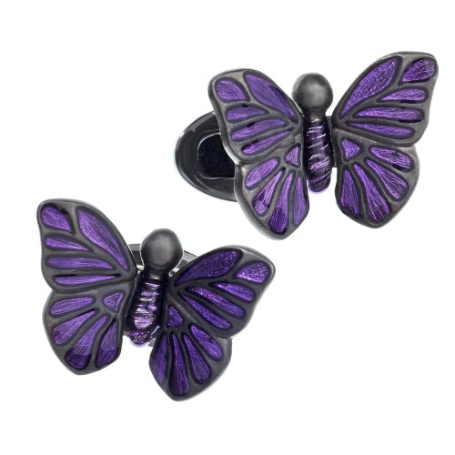 Butterfly Moving Sterling Cufflinks