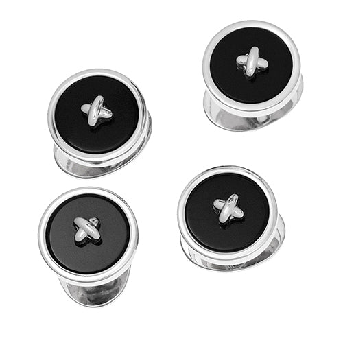 Classic Button Tuxedo Studs - Jan Leslie Cufflinks and Accessories